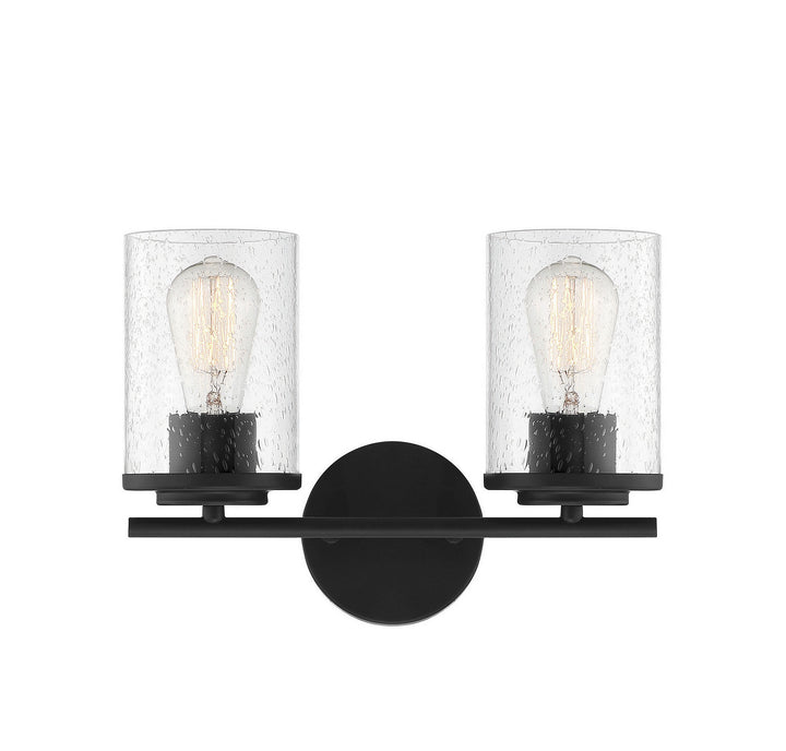 Savoy House Marshall 8-8020-2-BK Bath Vanity Light 14 in. wide - Matte Black