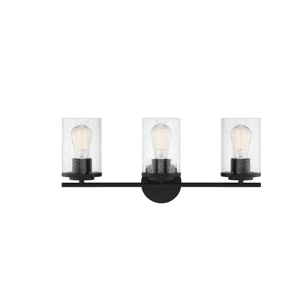 Savoy House Marshall 8-8020-3-BK Bath Vanity Light 22 in. wide - Matte Black