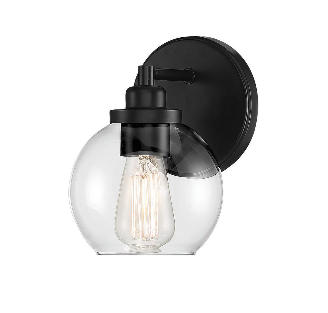 Savoy House Carson 9-4050-1-BK Wall Sconce Light - Matte Black