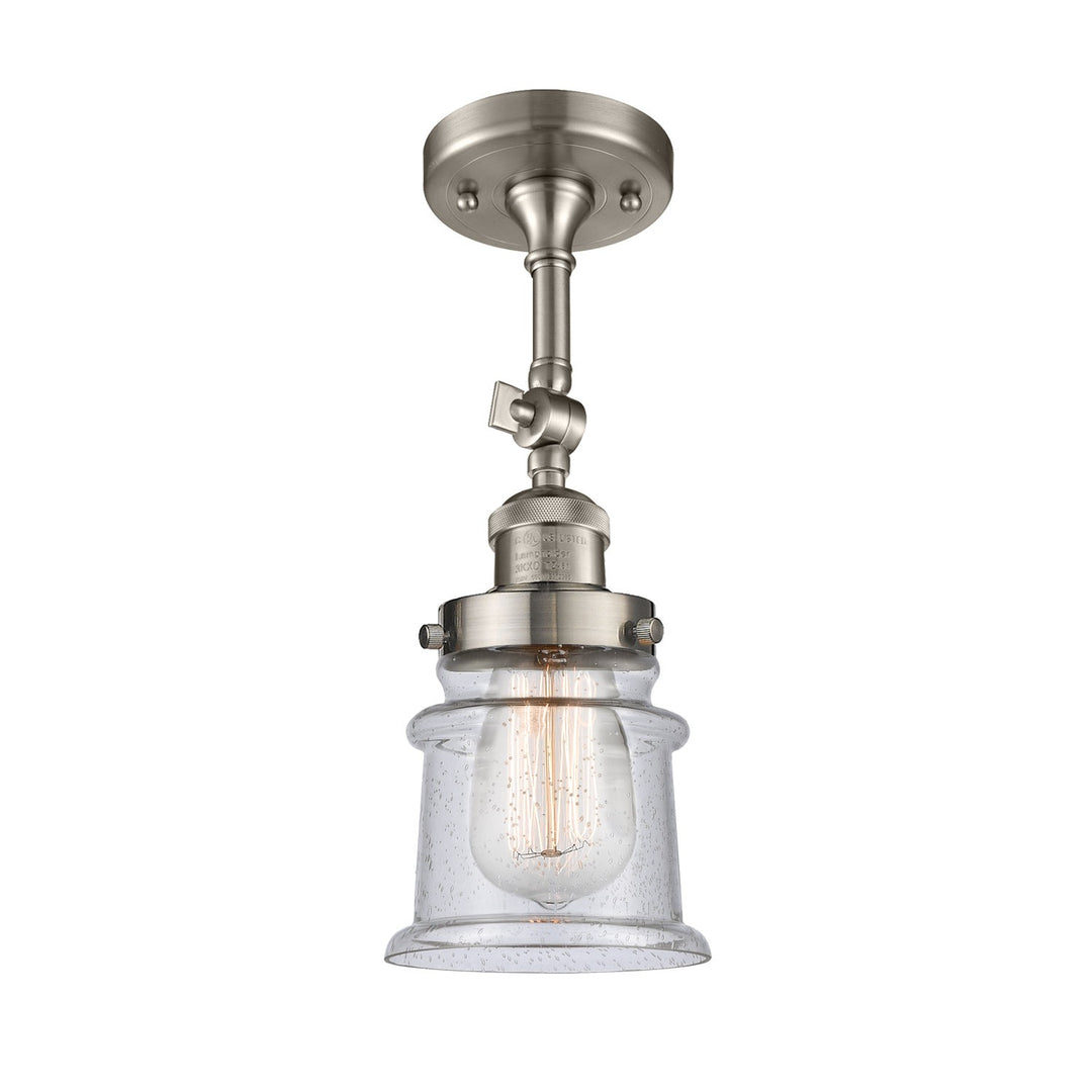 Innovations Franklin Restoration 201F-SN-G184S-LED Ceiling Light - Brushed Satin Nickel