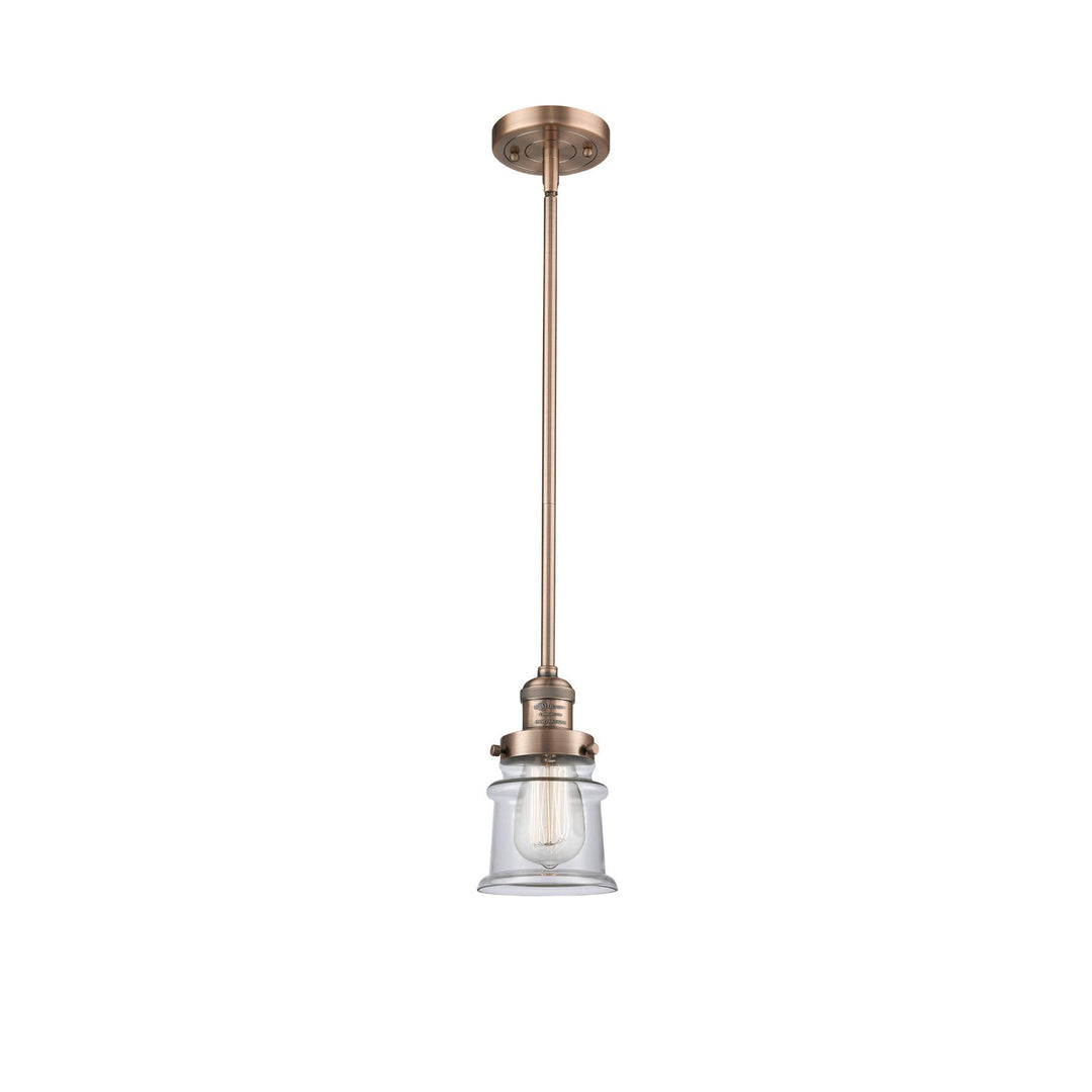 Innovations Franklin Restoration 201S-AC-G182S Pendant Light - Antique Copper