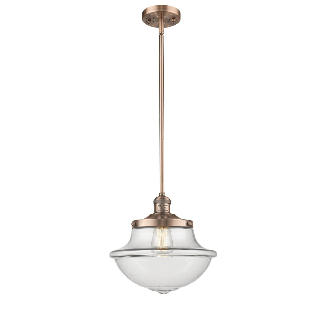 Innovations Franklin Restoration 201S-AC-G542-LED Pendant Light - Antique Copper