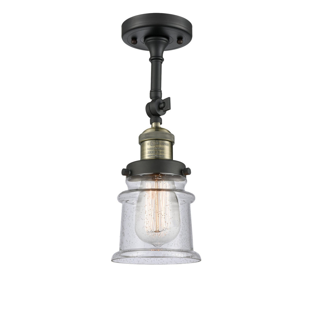 Innovations Franklin Restoration 201F-BAB-G184S-LED Ceiling Light - Black Antique Brass
