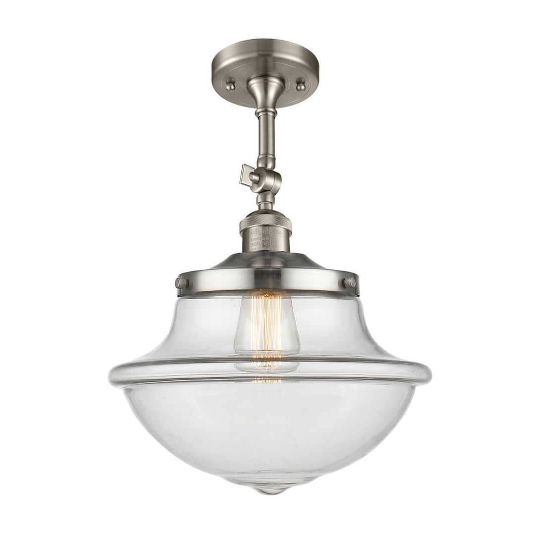 Innovations Franklin Restoration 201F-SN-G542-LED Ceiling Light - Brushed Satin Nickel