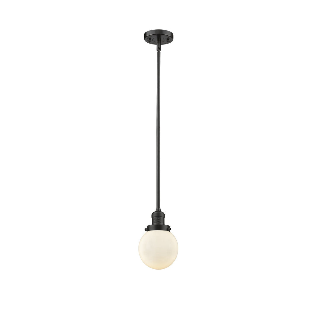 Innovations Franklin Restoration 201S-OB-G201-6-LED Pendant Light - Oil Rubbed Bronze