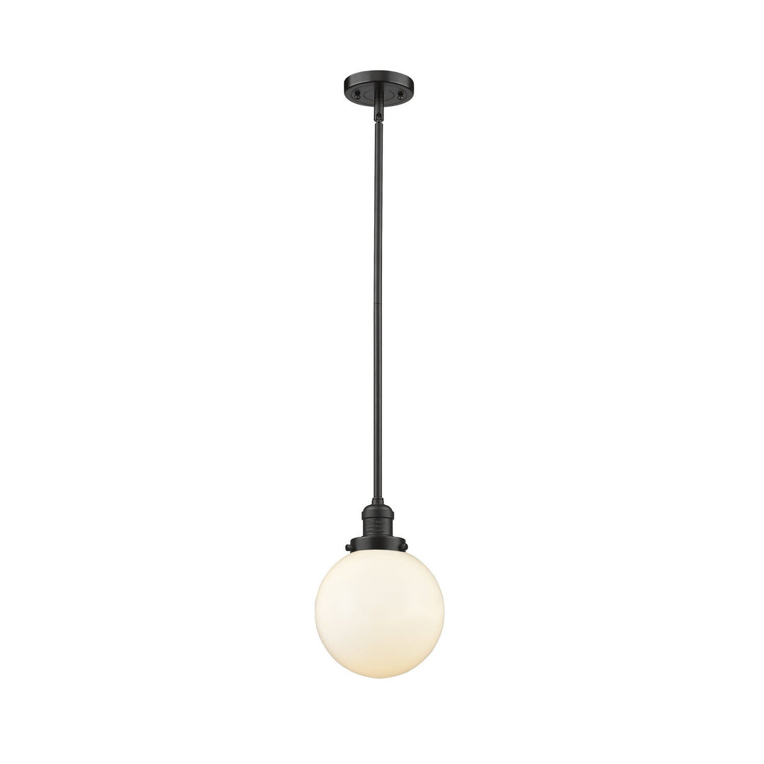 Innovations Franklin Restoration 201S-OB-G201-8-LED Pendant Light - Oil Rubbed Bronze