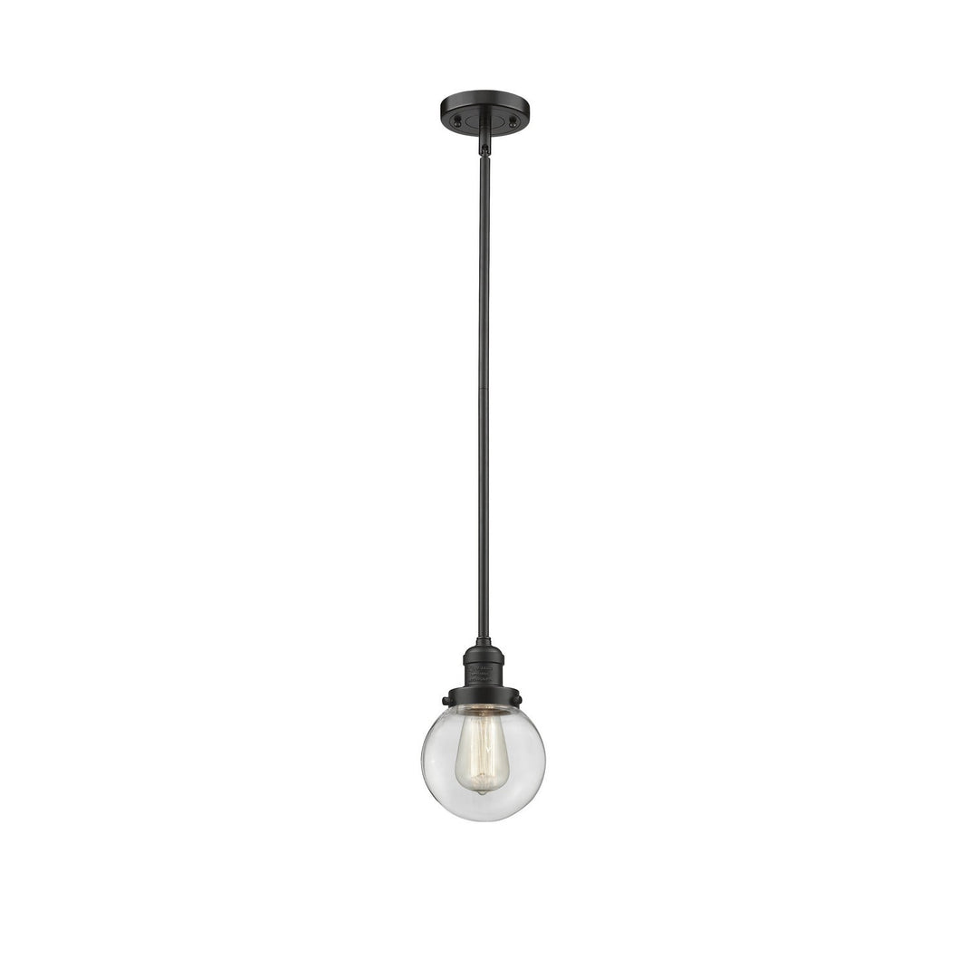 Innovations Franklin Restoration 201S-OB-G202-6-LED Pendant Light - Oil Rubbed Bronze