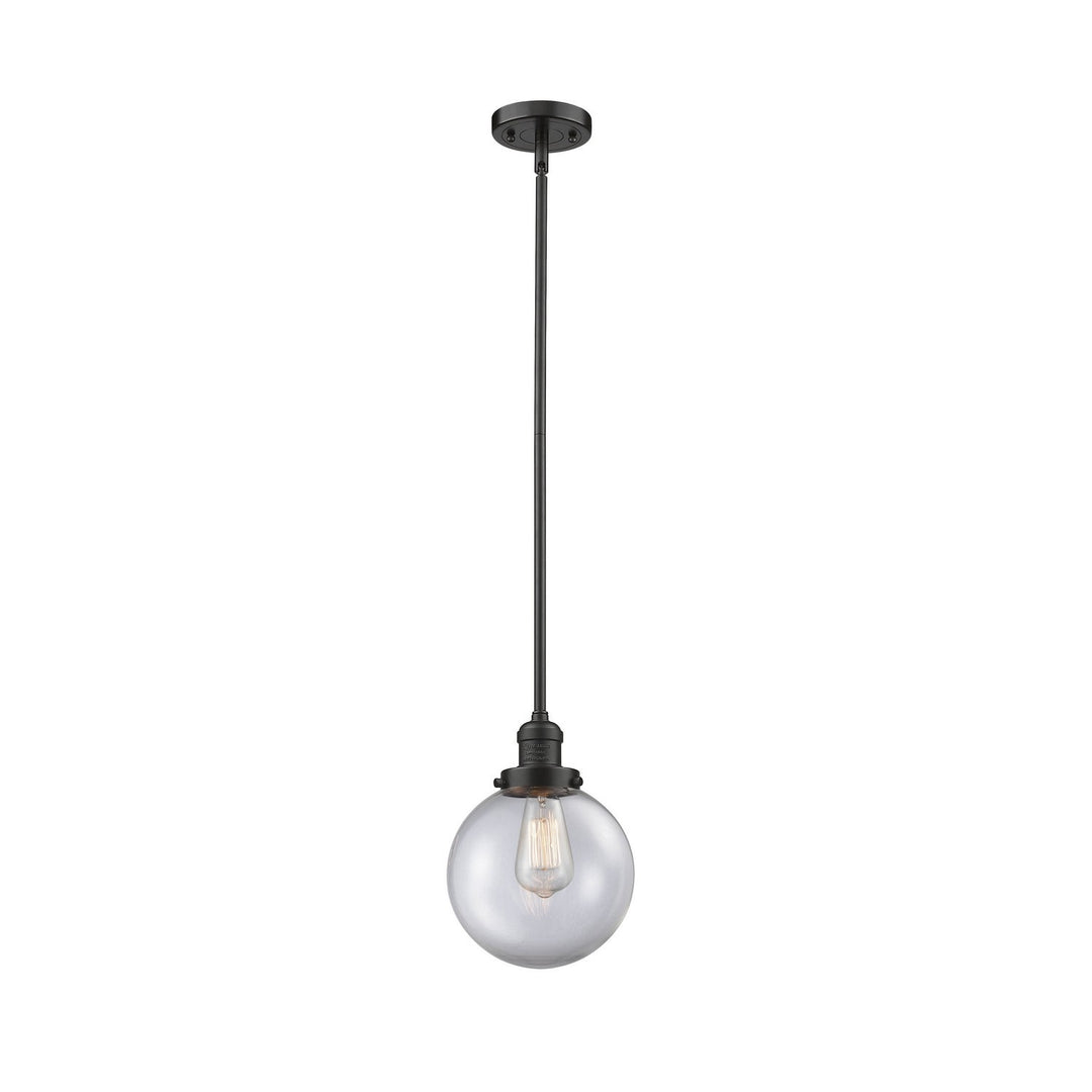 Innovations Franklin Restoration 201S-OB-G202-8-LED Pendant Light - Oil Rubbed Bronze