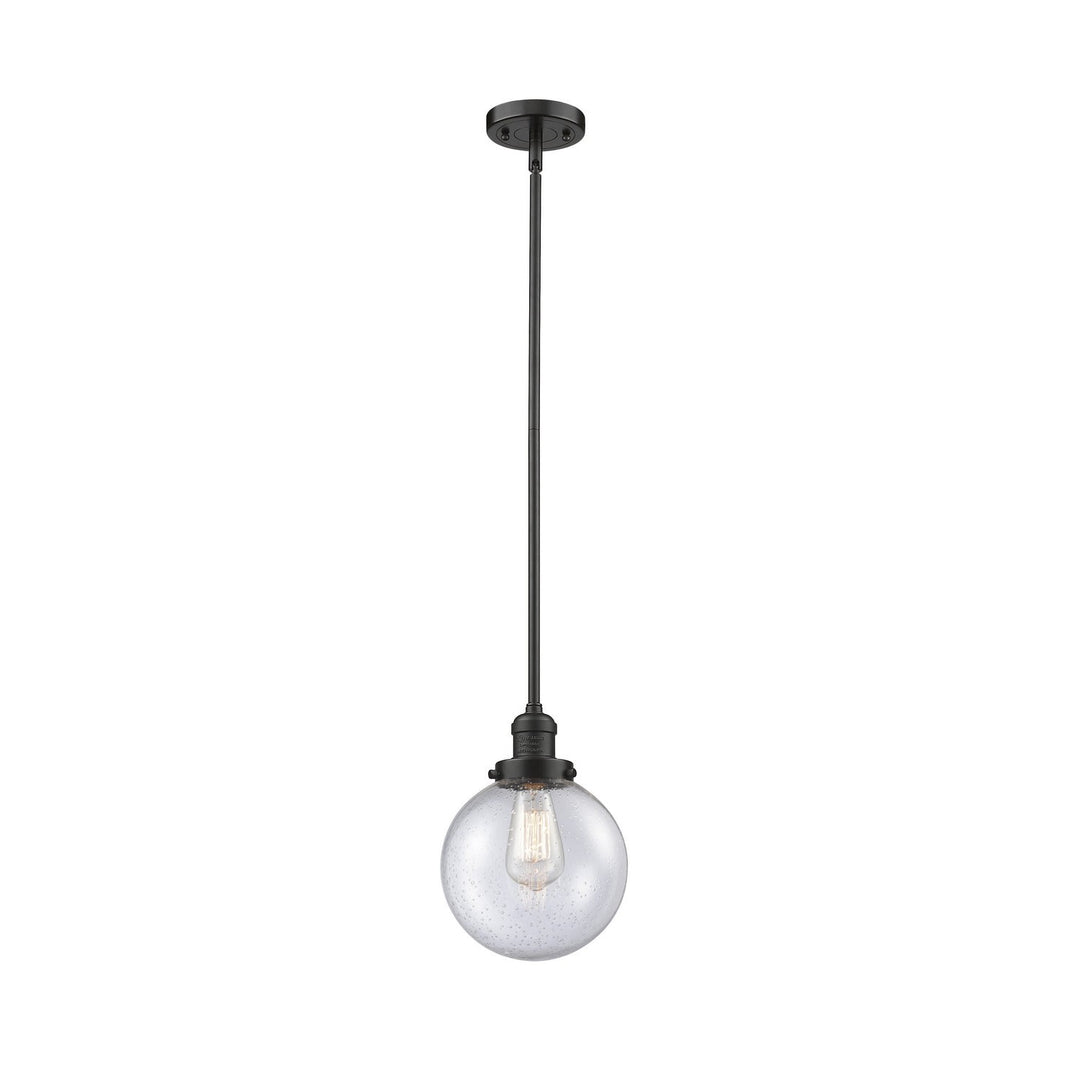 Innovations Franklin Restoration 201S-OB-G204-8-LED Pendant Light - Oil Rubbed Bronze