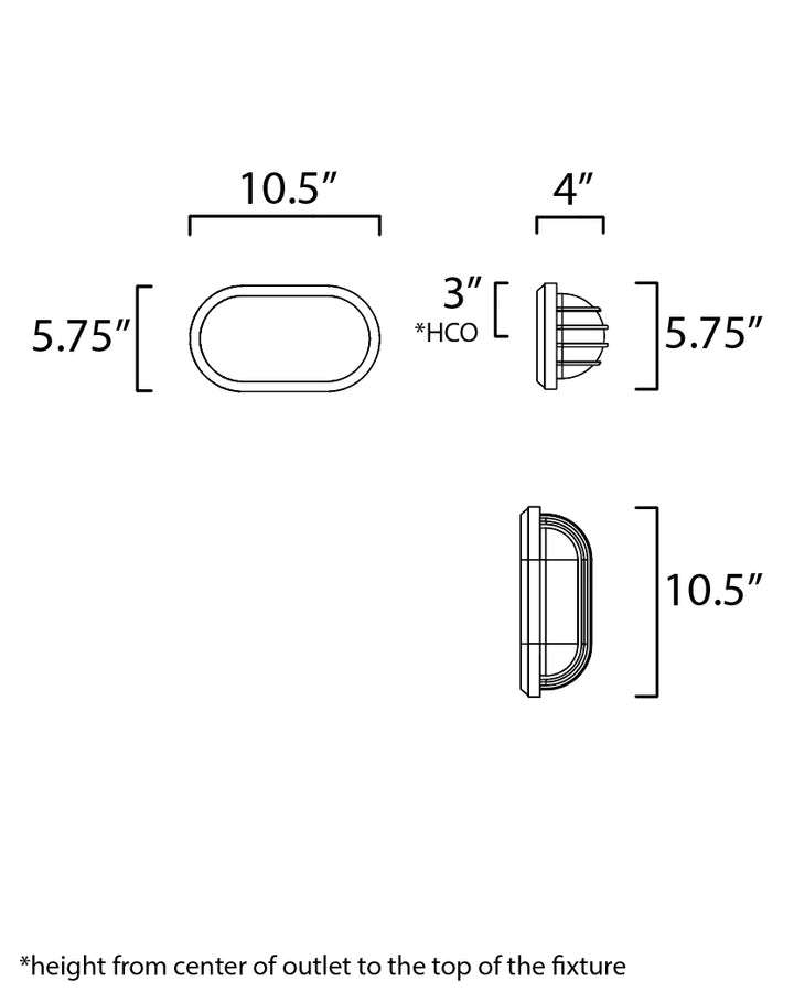 Maxim Lighting 10110FTWT  Bulwark Outdoor White