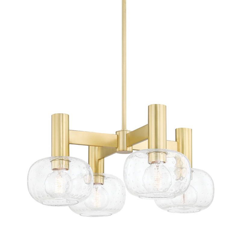 Mitzi Harlow H403804-AGB Chandelier Light - Aged Brass