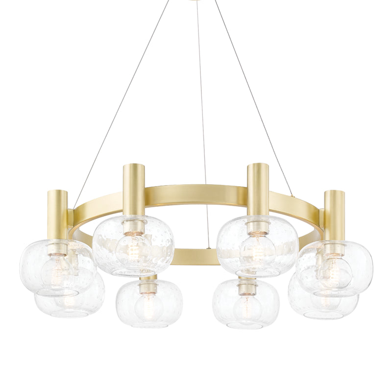 Mitzi Harlow H403808-AGB Chandelier Light - Aged Brass