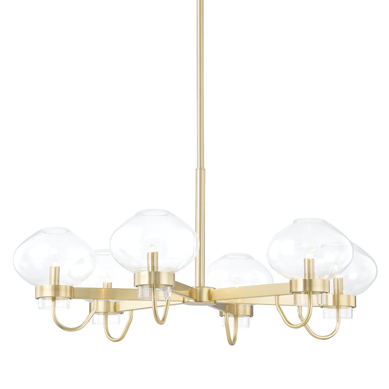 Mitzi Korey H408806-AGB Chandelier Light - Aged Brass