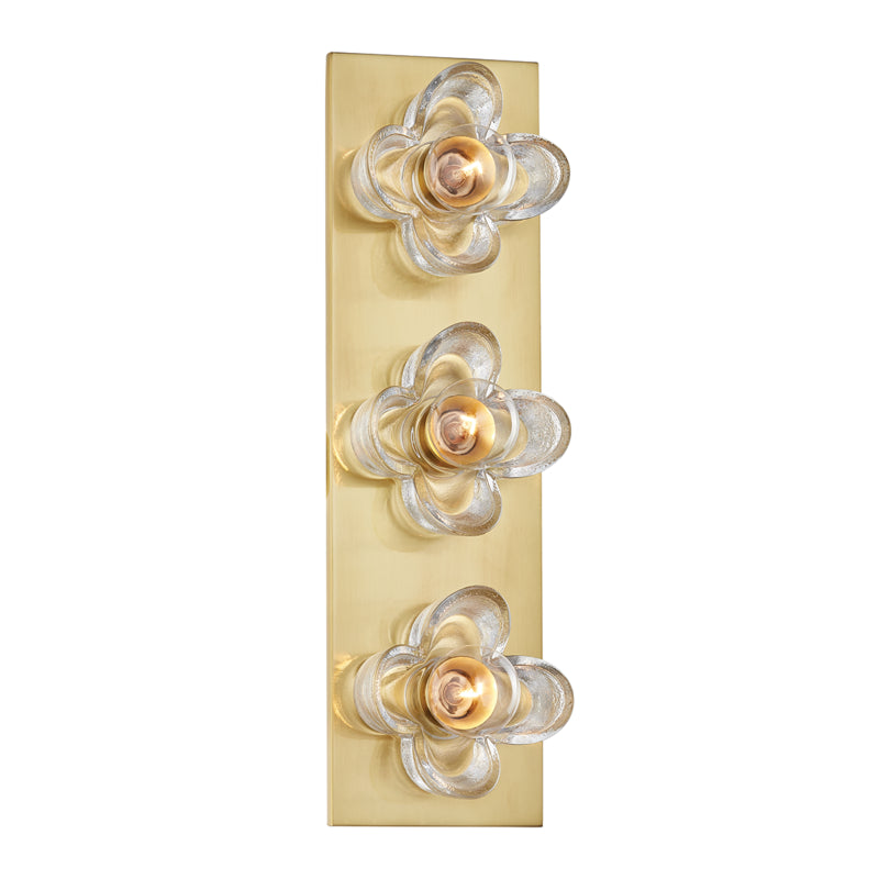 Mitzi Shea H410303-AGB Bath Vanity Light 17 in. wide - Aged Brass