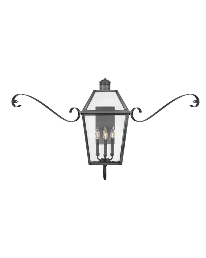 Hinkley Lighting 2774BLB-SCR  Nouvelle Outdoor Blackened Brass