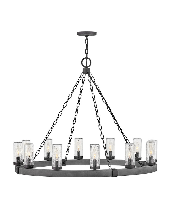 Hinkley Lighting 29207DZ-LL  Sawyer Outdoor Aged Zinc