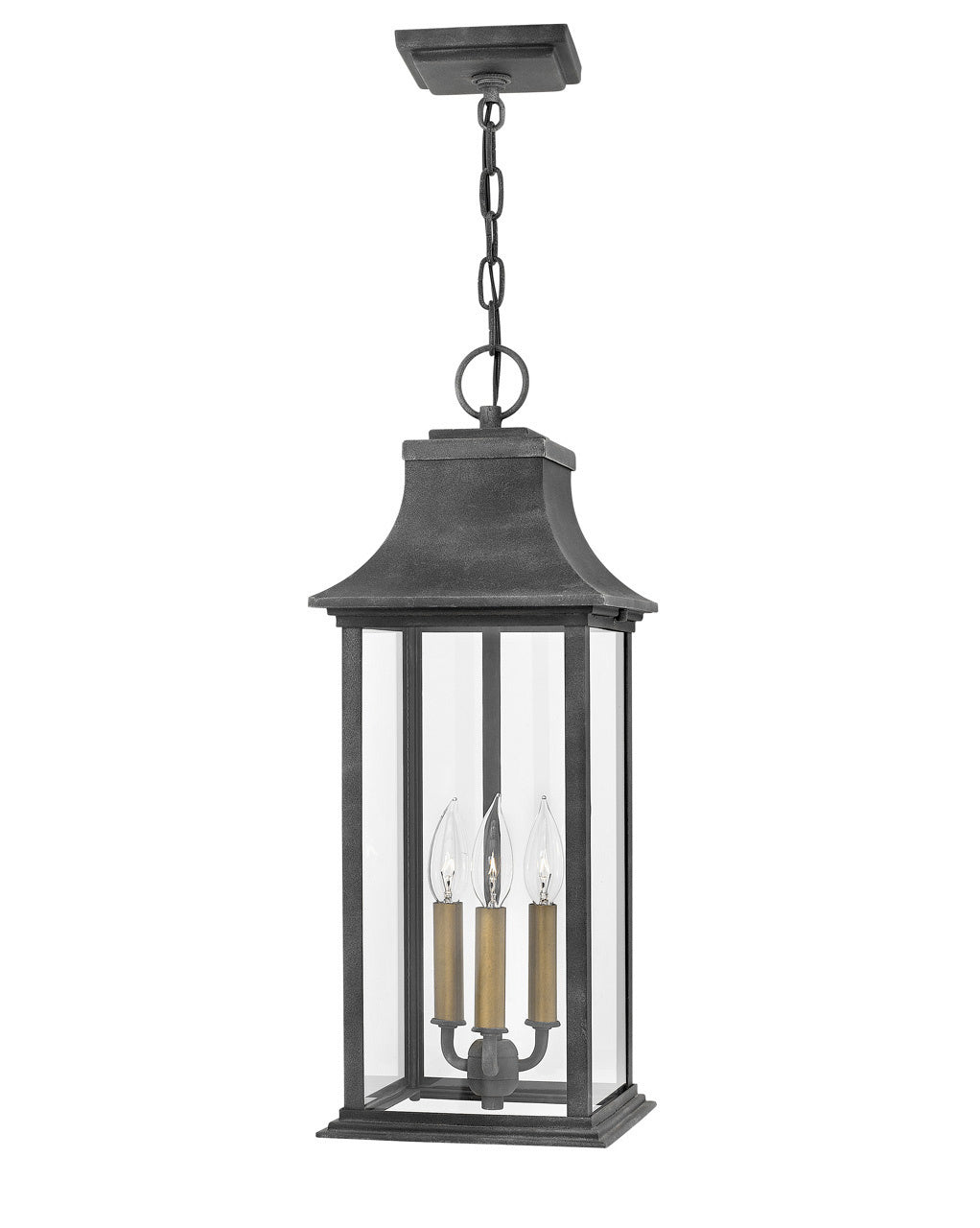 Hinkley Lighting 2932DZ-LL  Adair Outdoor Aged Zinc