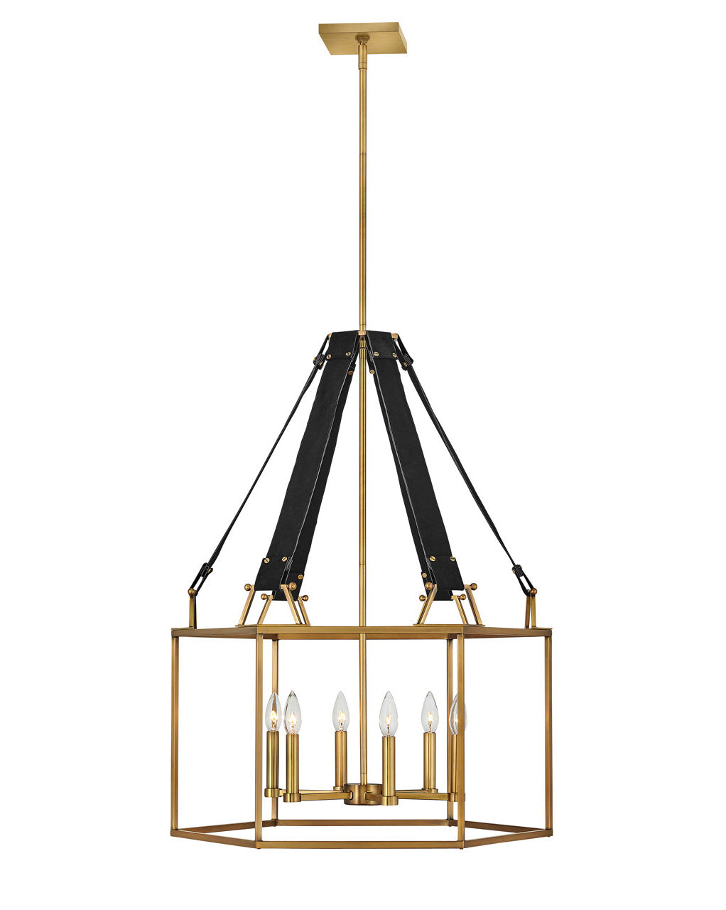 Hinkley Monroe 34206HBR Chandelier Light - Heritage Brass