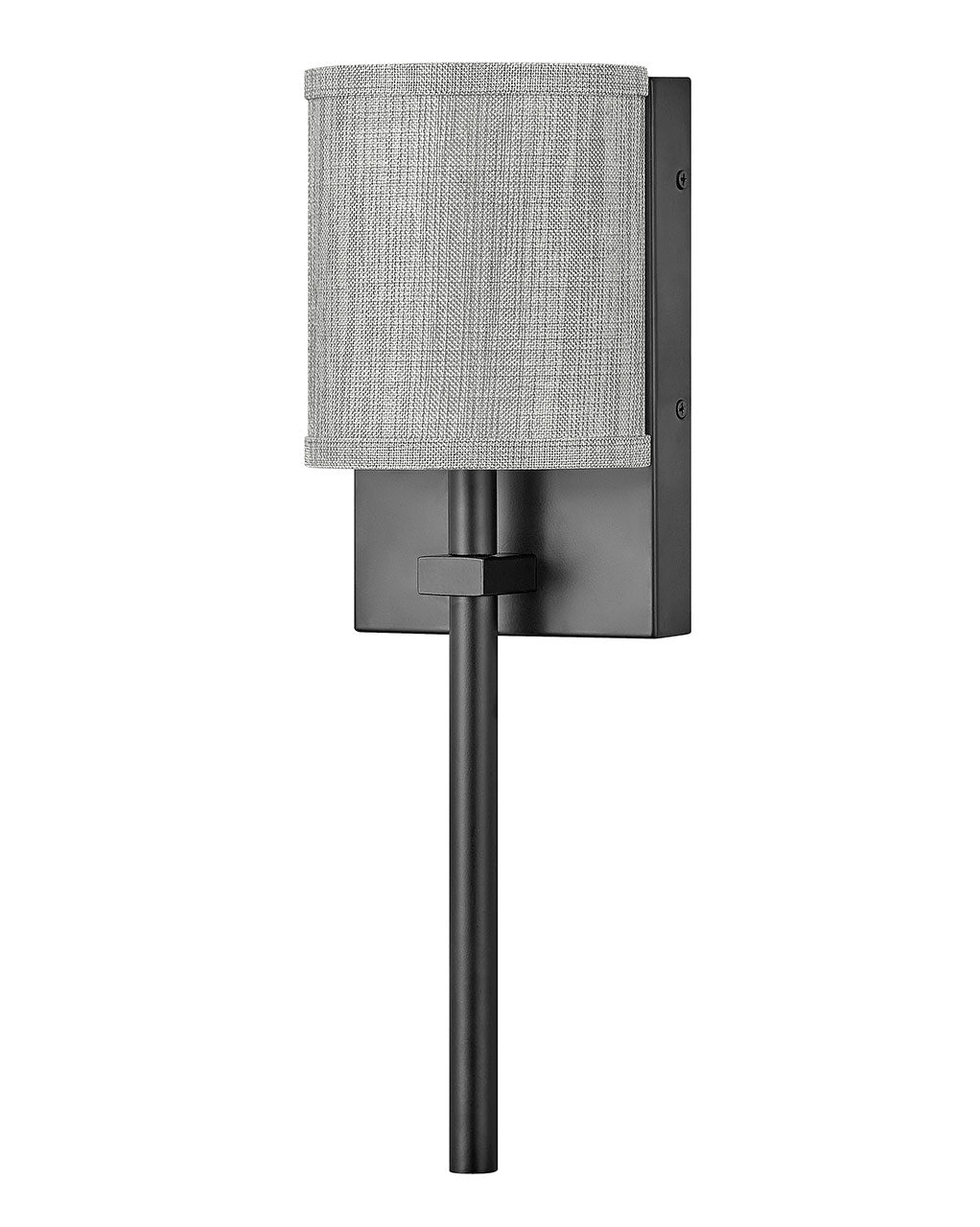 Hinkley Avenue Heathered Gray 41009BK Wall Sconce Light - Black