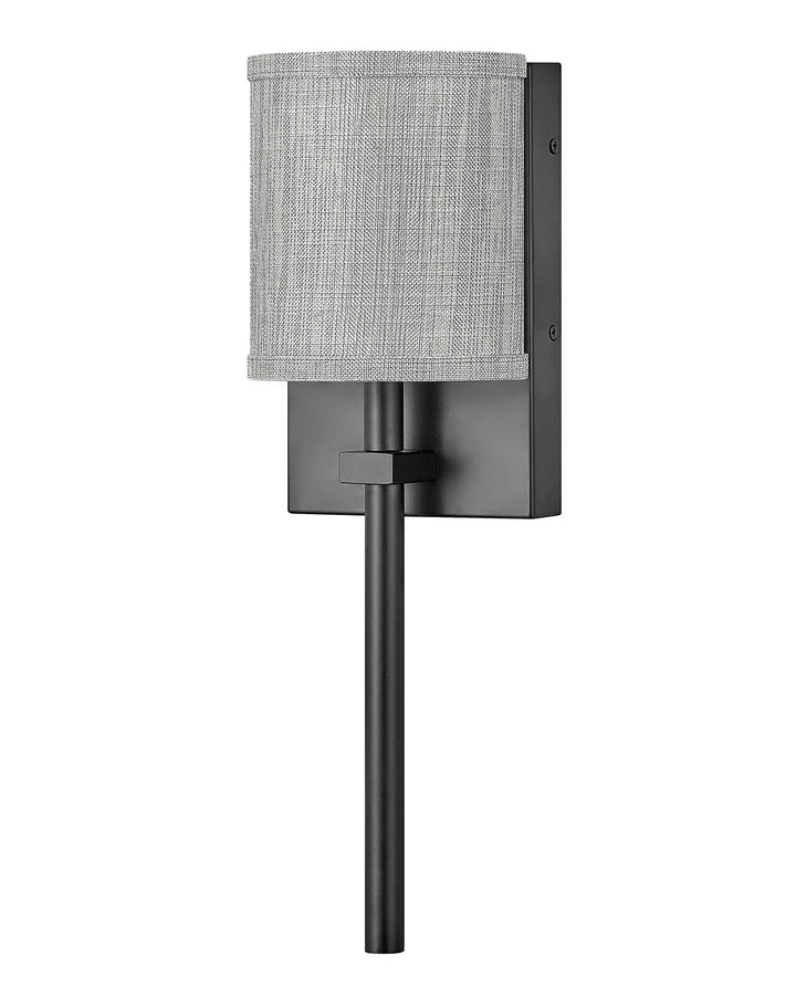 Hinkley Avenue Heathered Gray 41009BK Wall Sconce Light - Black