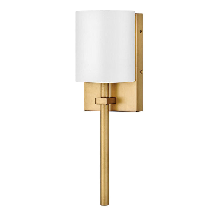 Hinkley Avenue White Acrylic 41011HB Wall Sconce Light - Heritage Brass