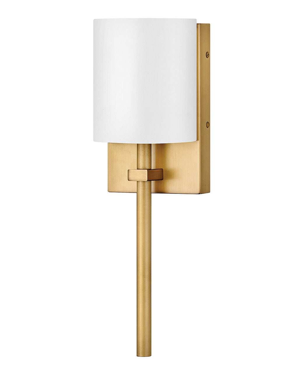 Hinkley Avenue White Acrylic 41011HB Wall Sconce Light - Heritage Brass