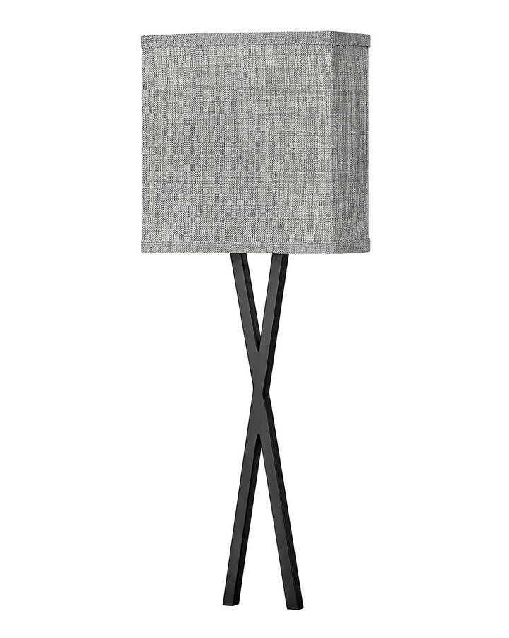 Hinkley Axis Heathered Gray 41101BK Wall Sconce Light - Black