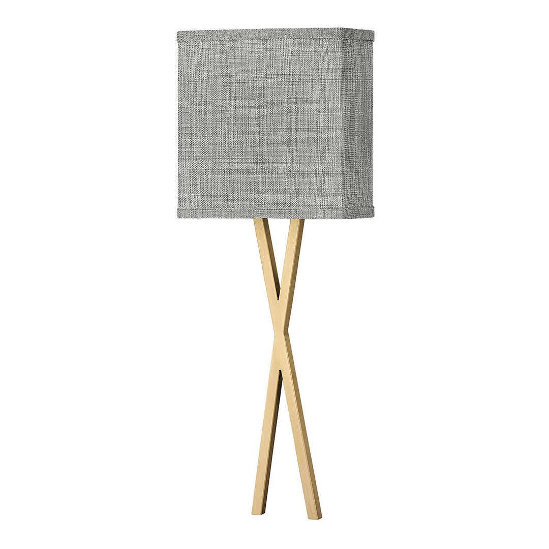 Hinkley Axis Heathered Gray 41101HB Wall Sconce Light - Heritage Brass