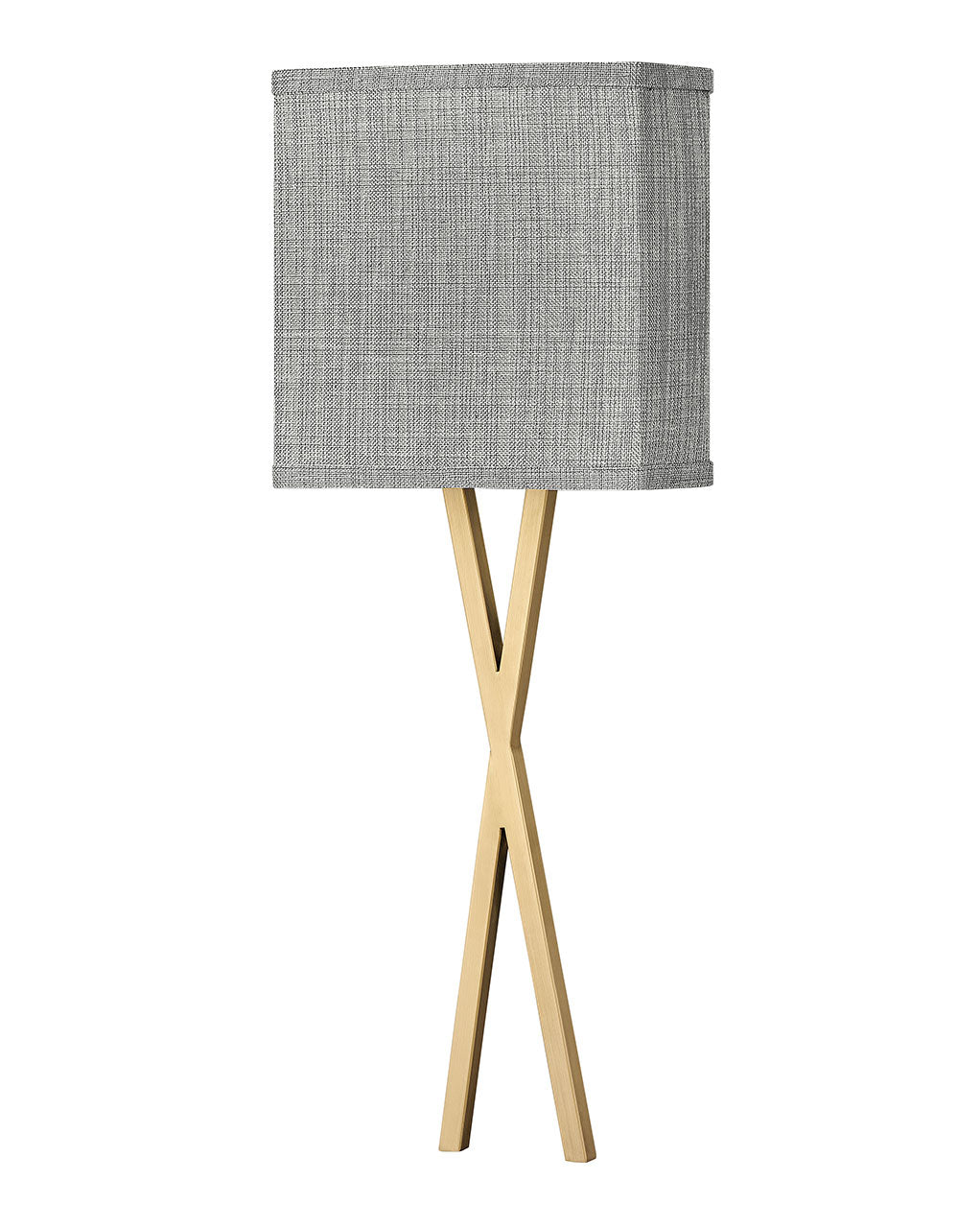 Hinkley Axis Heathered Gray 41101HB Wall Sconce Light - Heritage Brass