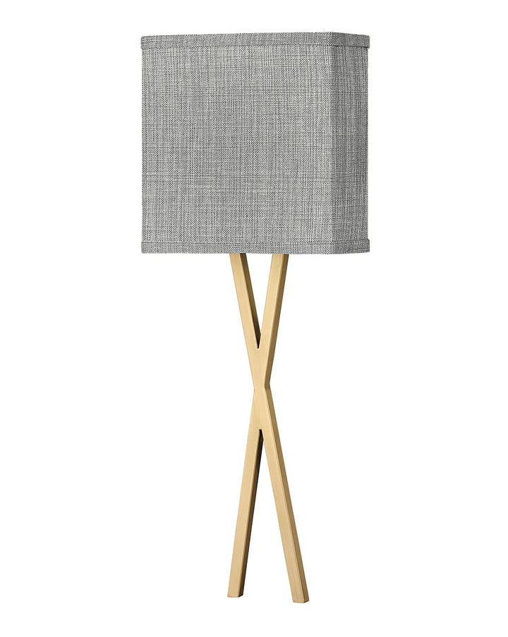Hinkley Axis Heathered Gray 41101HB Wall Sconce Light - Heritage Brass