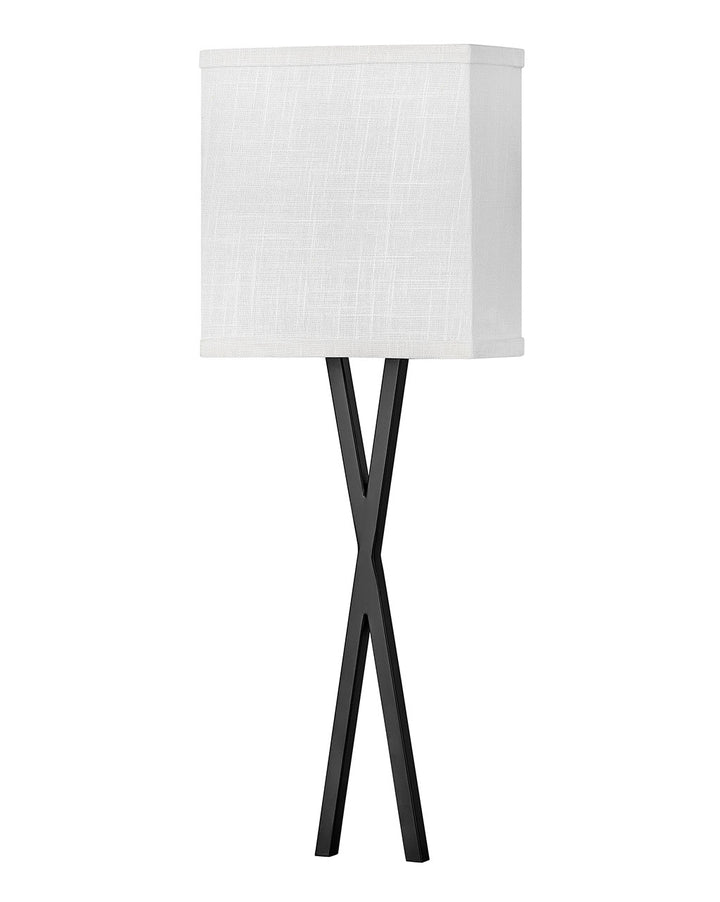 Hinkley Axis Off White 41102BK Wall Sconce Light - Black