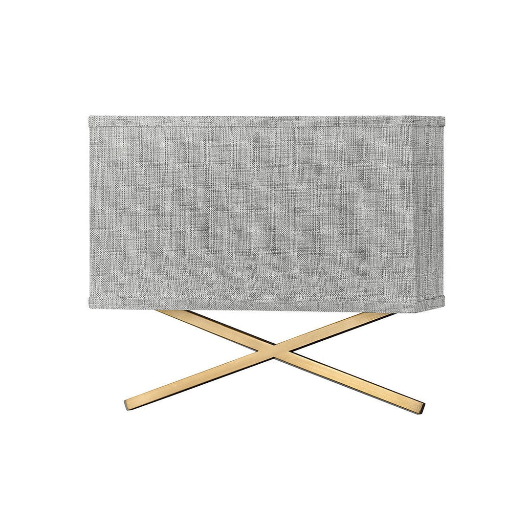 Hinkley Axis Heathered Gray 41103HB Wall Sconce Light - Heritage Brass