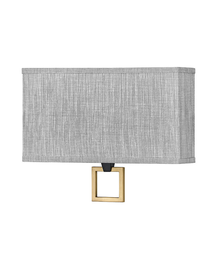 Hinkley Link Heathered Gray 41303BK Wall Sconce Light - Black