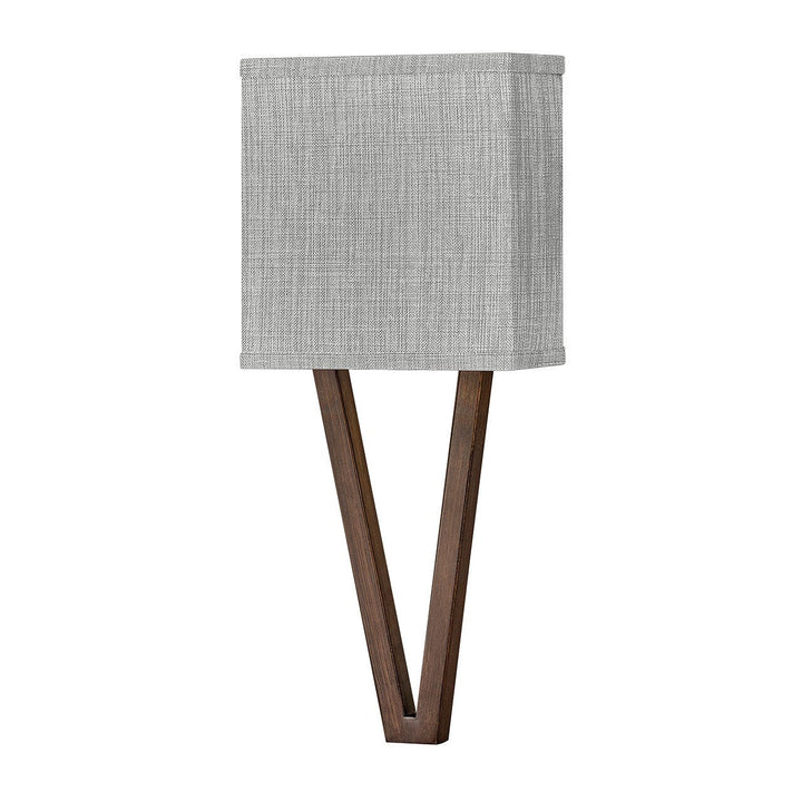 Hinkley Vector Heathered Gray 41501WL Wall Sconce Light - Walnut