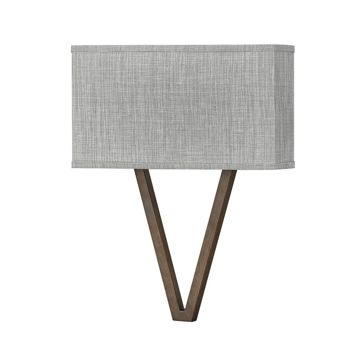 Hinkley Vector Heathered Gray 41503WL Wall Sconce Light - Walnut