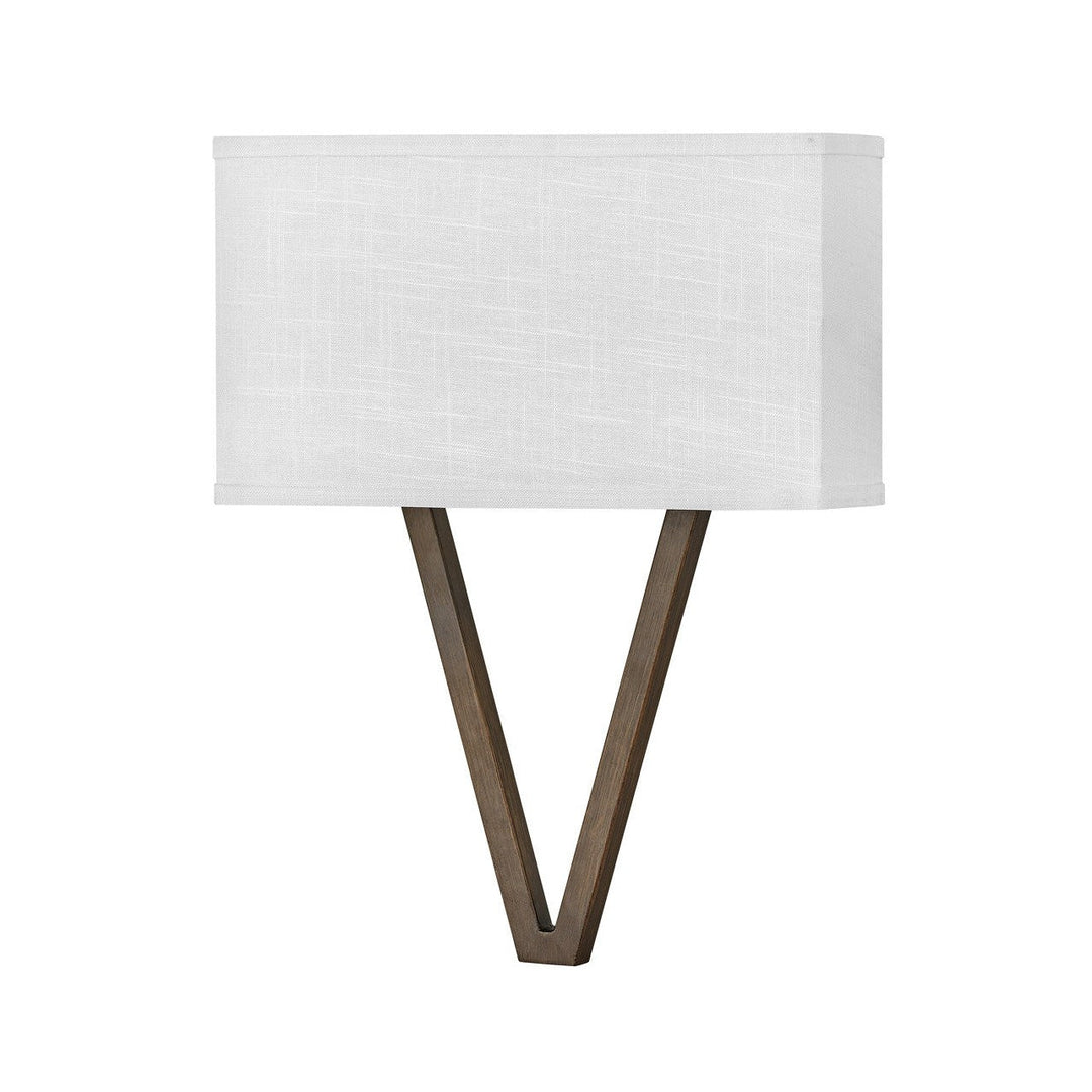 Hinkley Vector Off White 41504WL Wall Sconce Light - Walnut