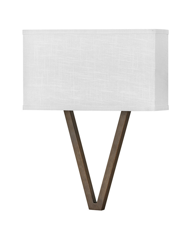 Hinkley Vector Off White 41504WL Wall Sconce Light - Walnut