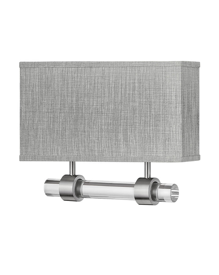 Hinkley Luster Heathered Gray 41603BN Wall Sconce Light - Brushed Nickel