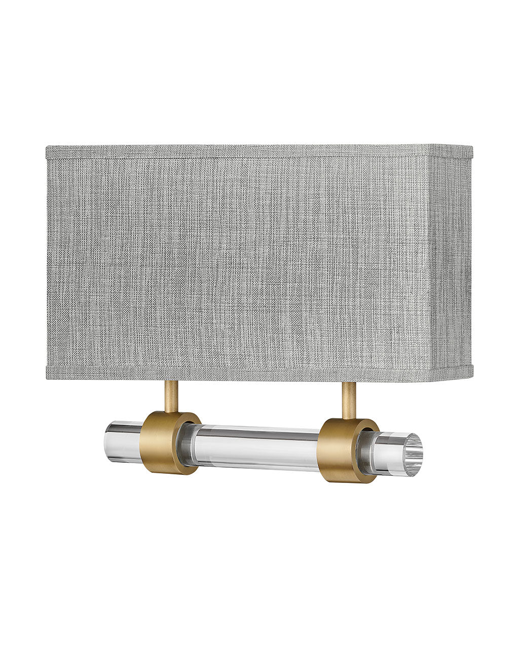 Hinkley Luster Heathered Gray 41603HB Wall Sconce Light - Heritage Brass