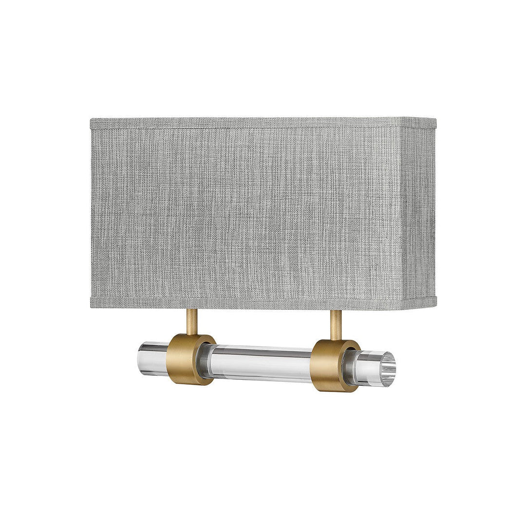 Hinkley Luster Heathered Gray 41603HB Wall Sconce Light - Heritage Brass