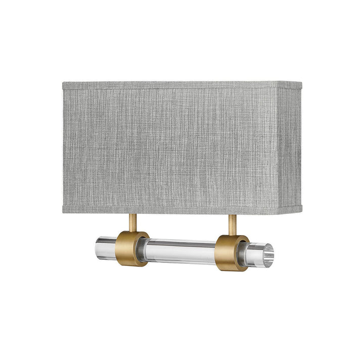 Hinkley Luster Heathered Gray 41603HB Wall Sconce Light - Heritage Brass