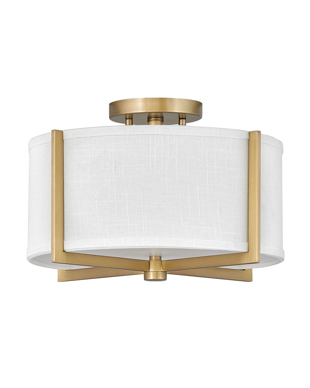 Hinkley Axis Off White 41706HB Ceiling Light - Heritage Brass