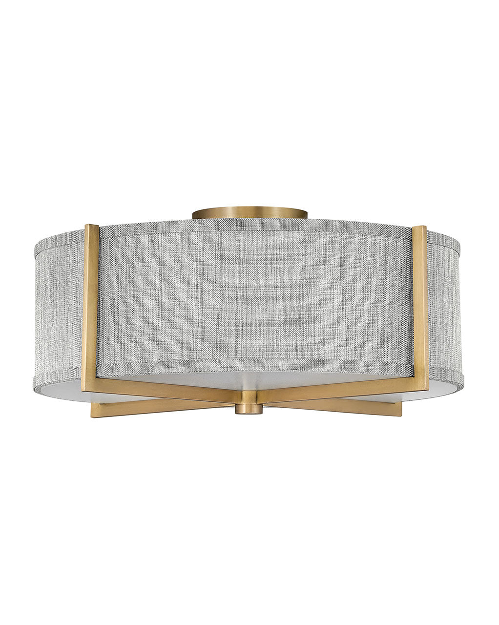 Hinkley Axis Heathered Gray 41707HB Ceiling Light - Heritage Brass