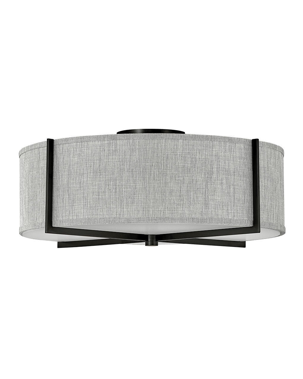 Hinkley Axis Heathered Gray 41709BK Ceiling Light - Black