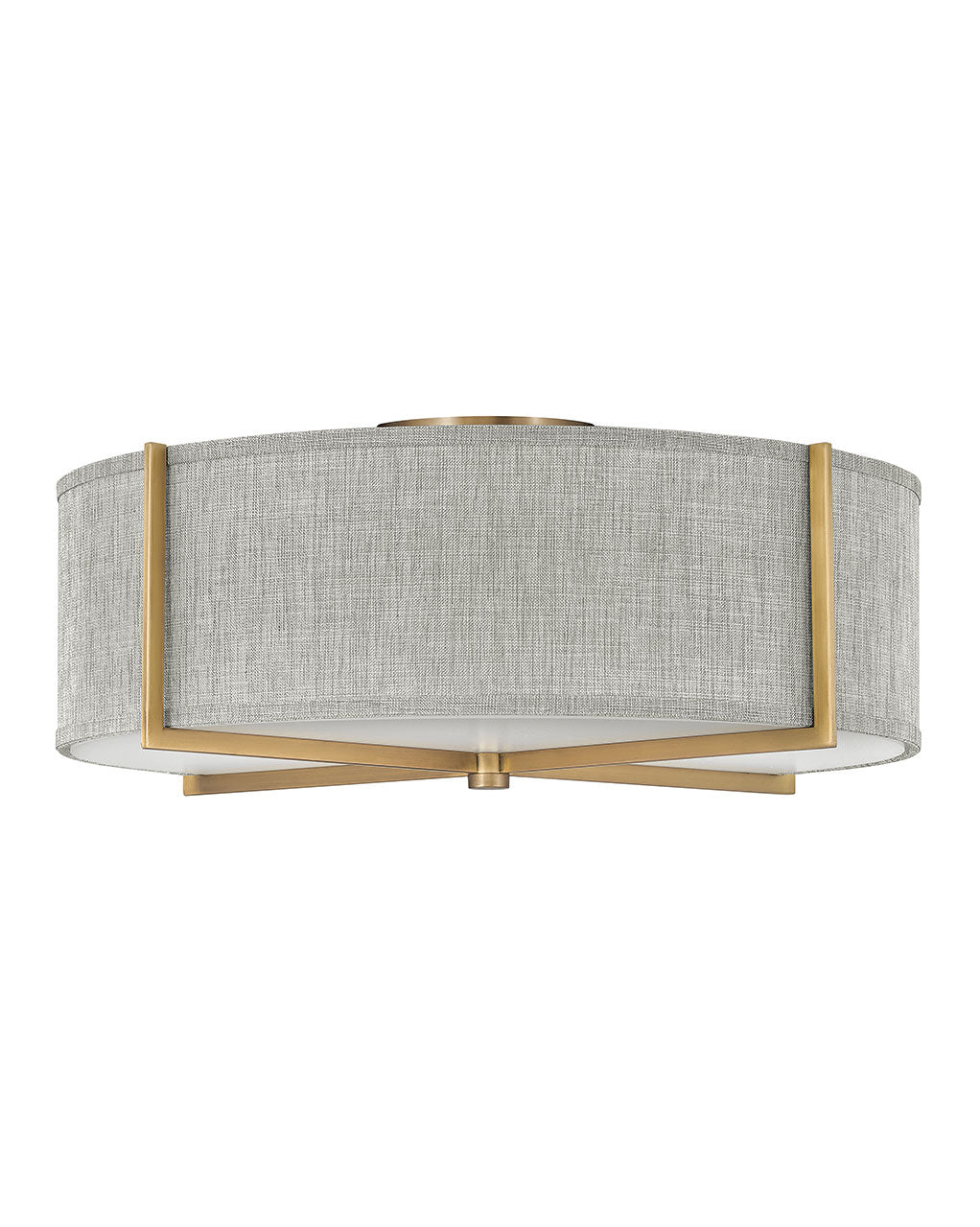 Hinkley Axis Heathered Gray 41709HB Ceiling Light - Heritage Brass