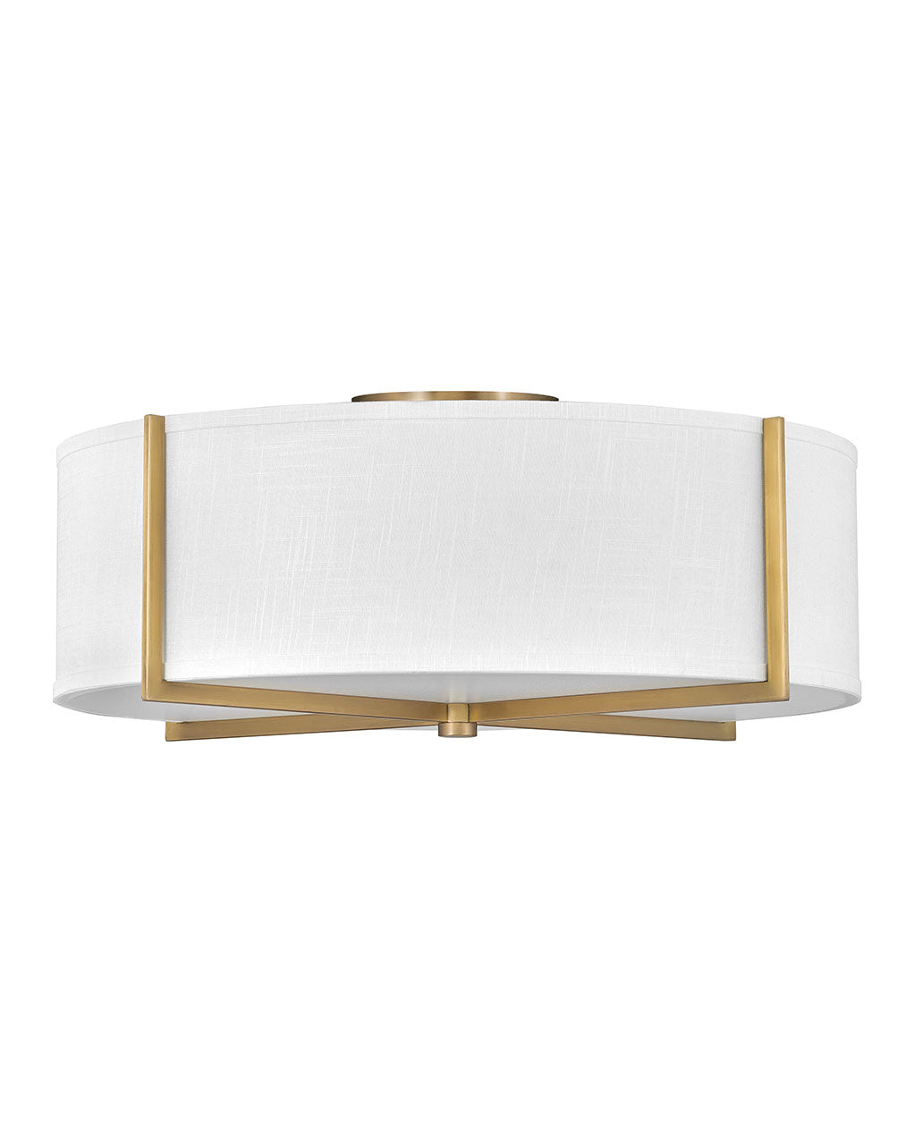 Hinkley Axis Off White 41710HB Ceiling Light - Heritage Brass