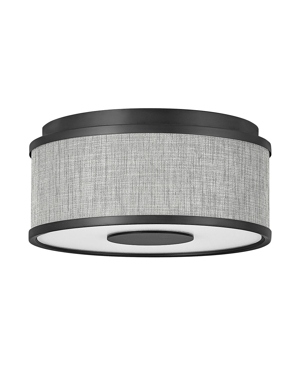 Hinkley Halo Heathered Gray 42005BK Ceiling Light - Black