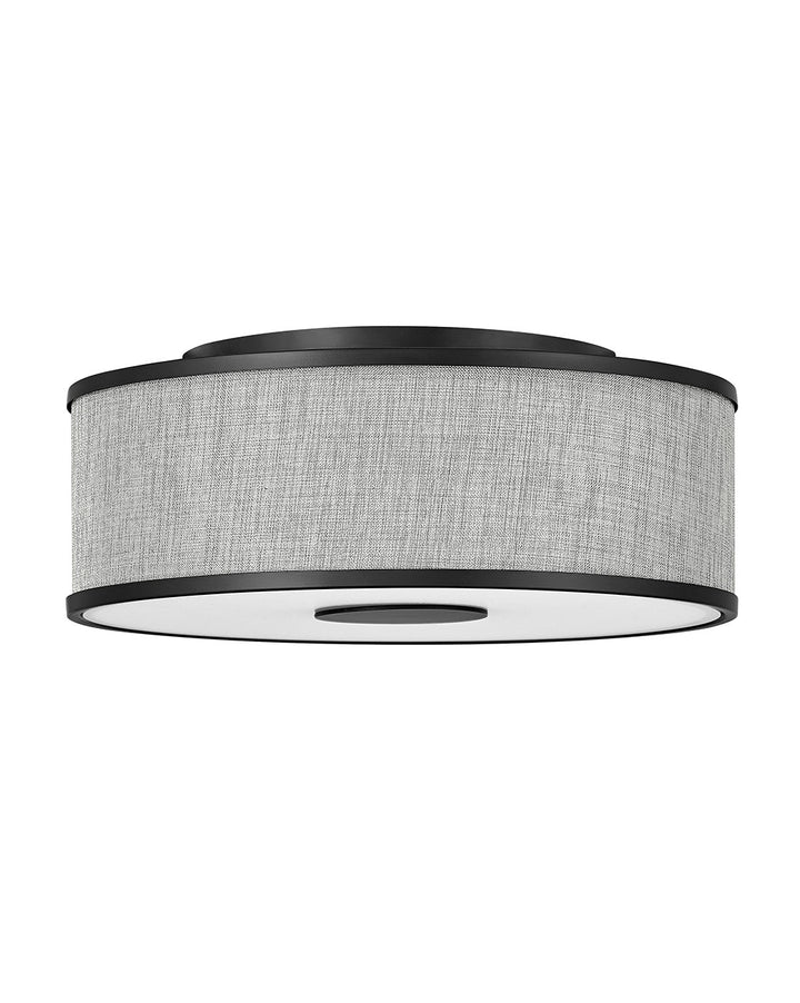 Hinkley Halo Heathered Gray 42007BK Ceiling Light - Black