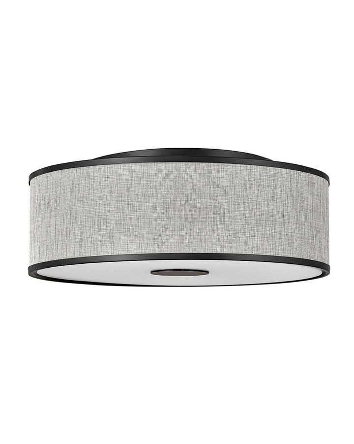 Hinkley Halo Heathered Gray 42009BK Ceiling Light - Black