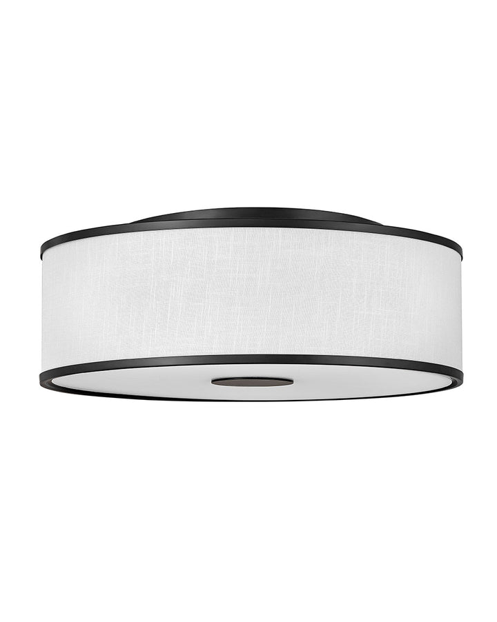 Hinkley Halo Off White 42010BK Ceiling Light - Black